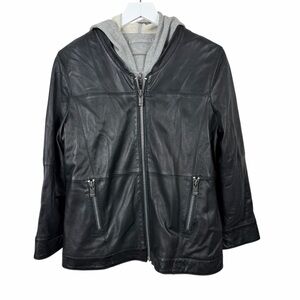 AS by DF 100% Leather Bomber Jacket - Size L